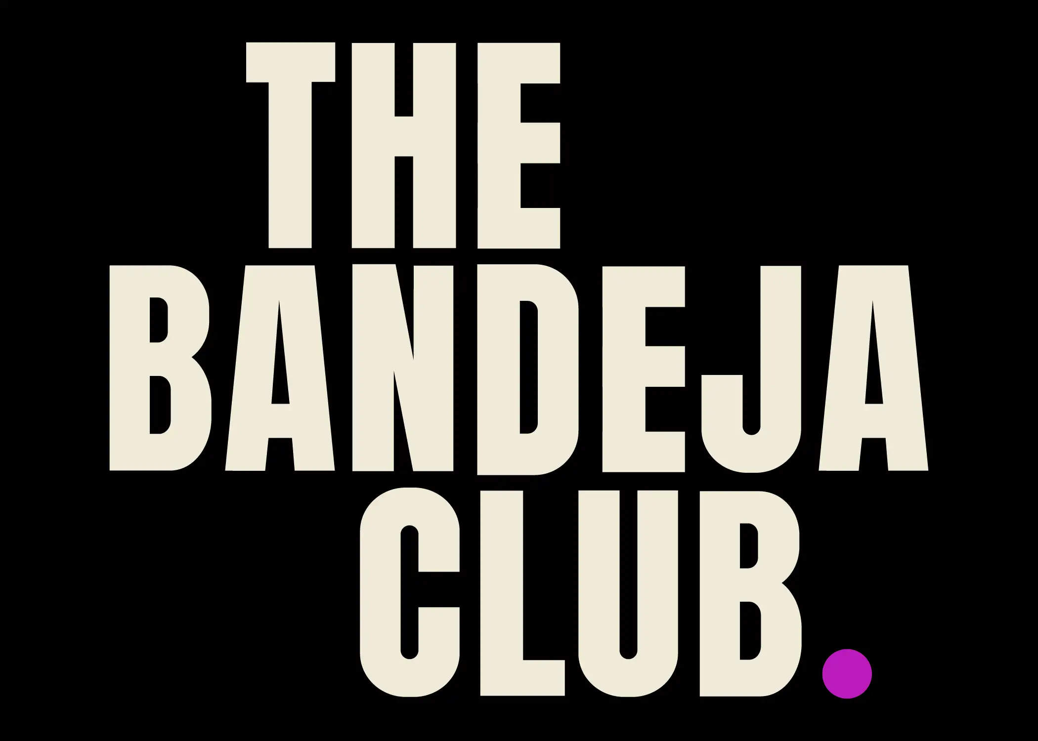 Logo The Bandeja Club